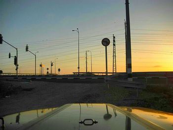 Road at sunset