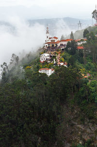 High angle view of buildings in bogota