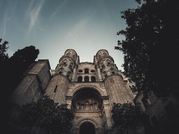 Low angle view of historical building against sky