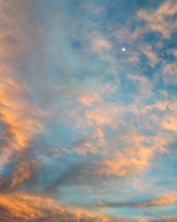 Low angle view of cloudy sky