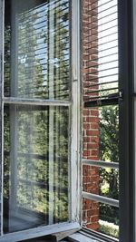 Glass window of building