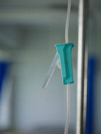 Close-up of iv drip