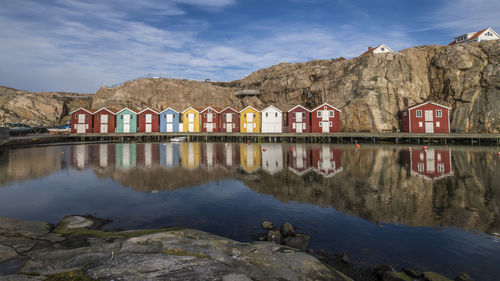 Boat harbor on the swedish west coast