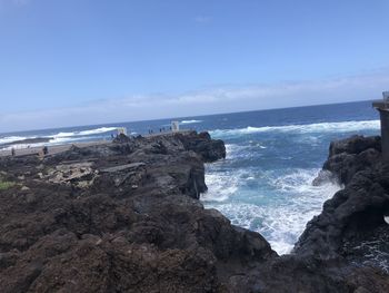 Scenic view of sea against sky