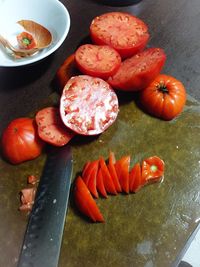 Close-up of red tomatoes