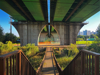 Low angle view of bridge