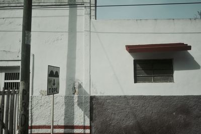 Reflection of building on glass window