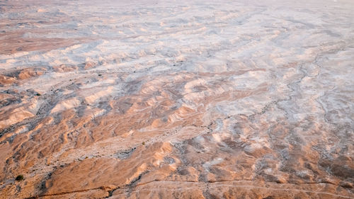 High angle view of a desert