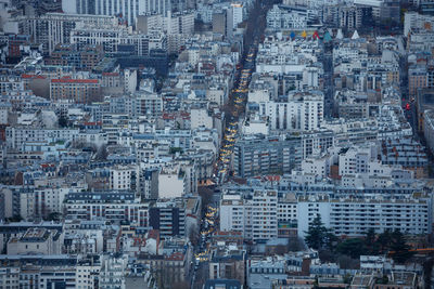 High angle view of cityscape