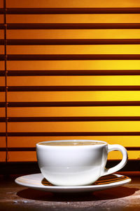 Close-up of coffee on table