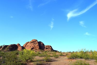 Rock formations in a desert