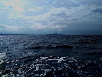 Scenic view of sea against sky