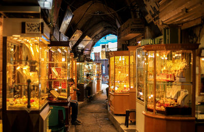 Gold market during ramadan in gaza city