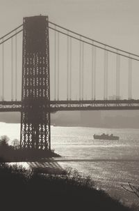 View of bridge over river