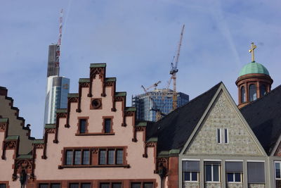 Low angle view of buildings in city