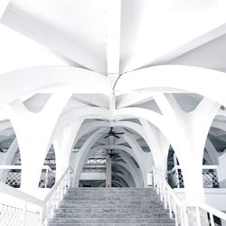 Low angle view of bridge in building