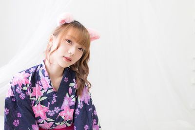 Portrait of cute girl