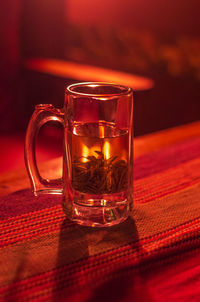 Close-up of tea on table