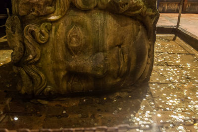 Close-up of buddha statue