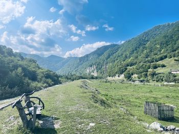 Scenic view of landscape against sky