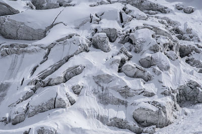 Full frame shot of snow covered landscape