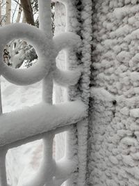 Detail shot of snow