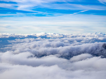 Aerial view of cloudscape