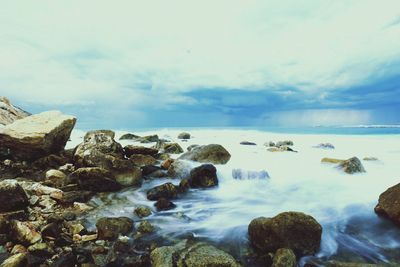 Scenic view of sea against sky