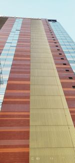 Low angle view of modern building against sky