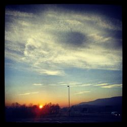 Scenic view of sky at sunset