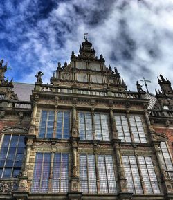 Low angle view of building against sky