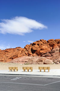 Sit-back, relax and enjoy the view in red rock canyon, nevada