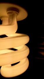 Close-up of illuminated lamp