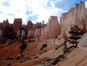 Panoramic view of rock formations