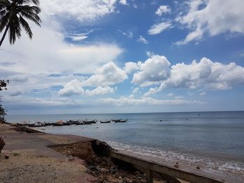 Scenic view of sea against sky