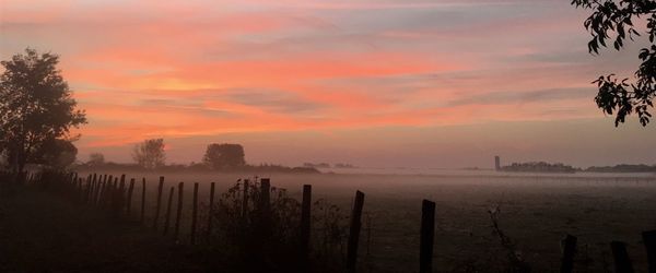 Scenic view of sunset