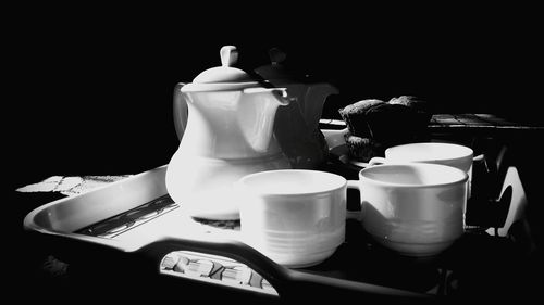 Coffee cup on table