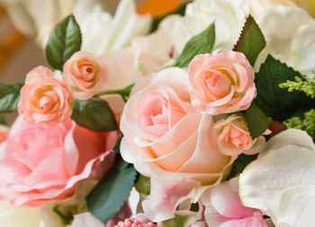 Close-up of rose bouquet