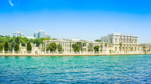 View of building against blue sky