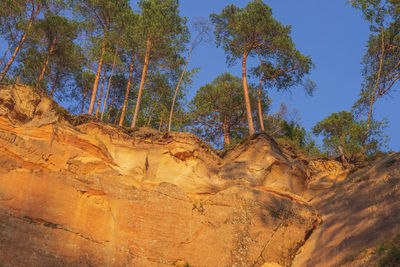 View of rock formations