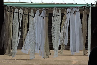 Clothes drying on clothesline for sale