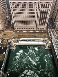 Aerial view of water