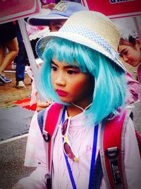 Young woman in traditional clothing