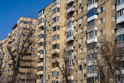 Low angle view of buildings against sky