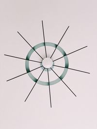 Low angle view of windmill against clear sky