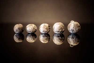 Close-up of stacked rocks