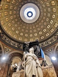 Low angle view of statue