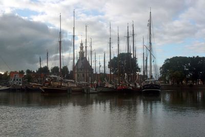 Panoramic view of buildings against sky