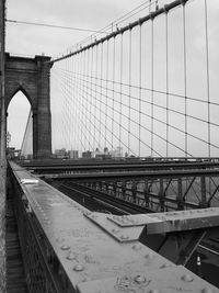 Bridge over river against sky