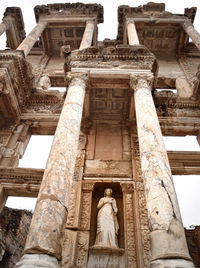 Low angle view of old ruins